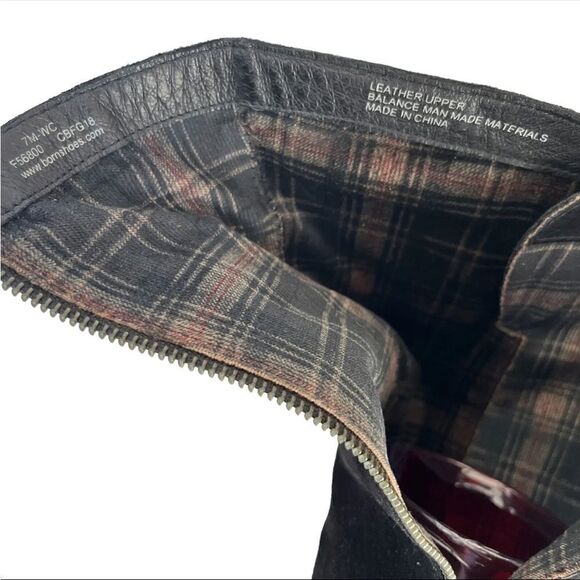 Born | Basil Knee High Boot Wide Calf Black Suede Burnished F56800 | 7M - Picture 5 of 5